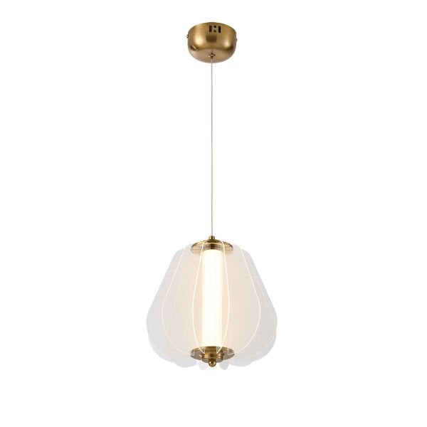 Hopps 18 Watt 3000K Elips Bakır Tekli Led Sarkıt Avize