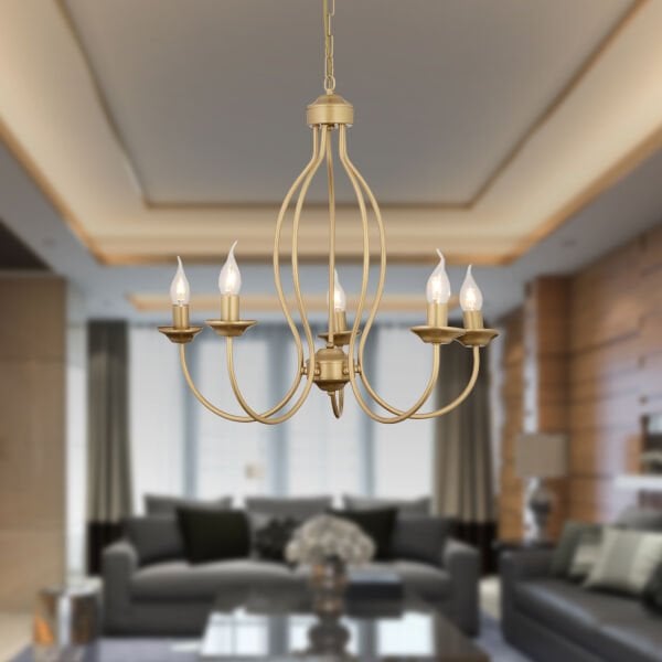 Loki 5Li Eskitme Modern Yatak odası Salon Avize