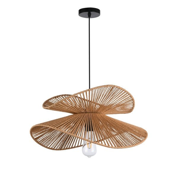 Reid 2 Katlı İpli Hasır Bohem Sarkıt Avize