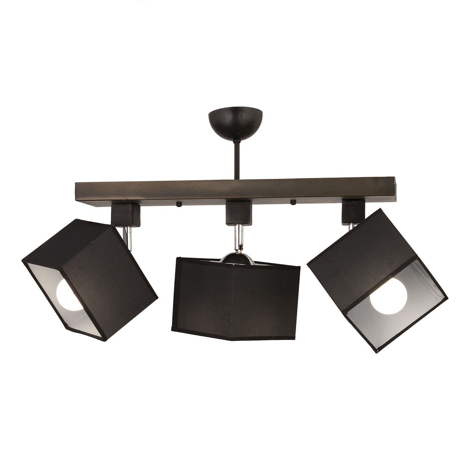 Grande 3Lü Siyah Modern Koridor Mutfak Salon Plafonyer Avize