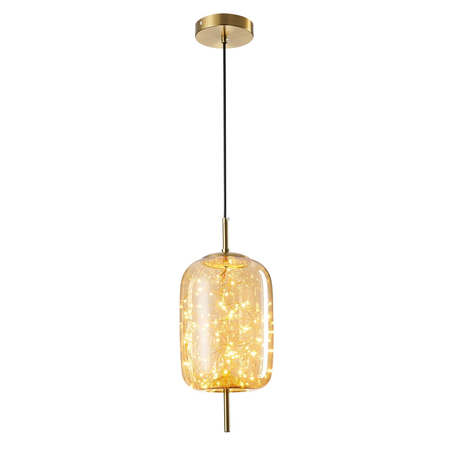 Lewi 10 Watt 3000K Eskitme Bal Camlı Tekli Peri Led Sarkıt Avize