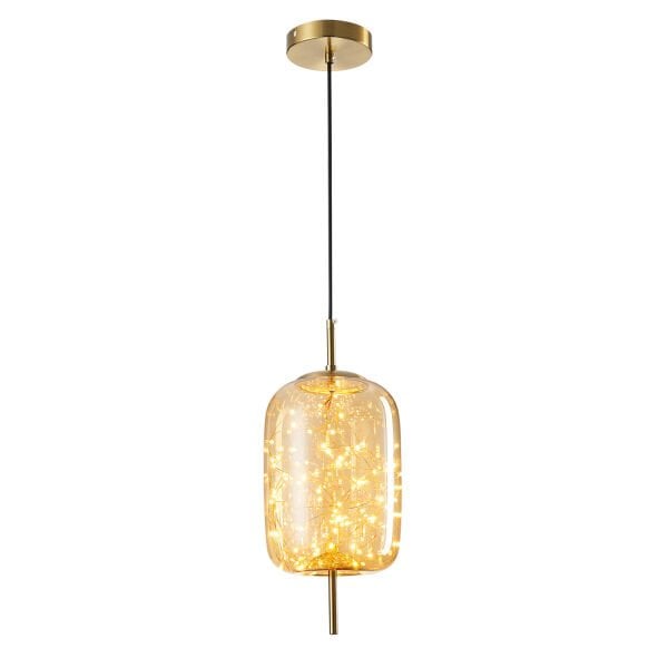 Lewi 10 Watt 3000K Eskitme Bal Camlı Tekli Peri Led Sarkıt Avize