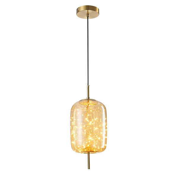 Lewi 10 Watt 3000K Eskitme Bal Camlı Tekli Peri Led Sarkıt Avize