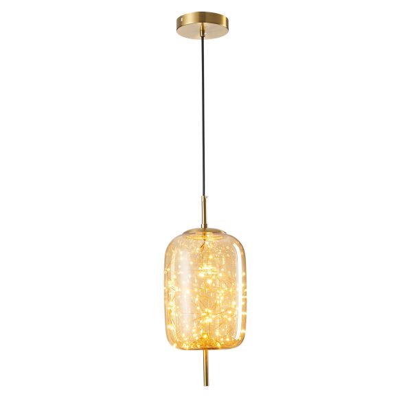 Lewi 10 Watt 3000K Eskitme Bal Camlı Tekli Peri Led Sarkıt Avize