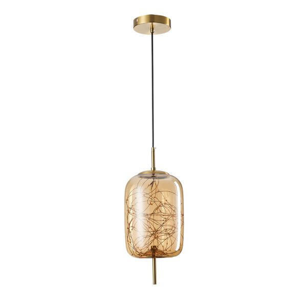 Lewi 10 Watt 3000K Eskitme Bal Camlı Tekli Peri Led Sarkıt Avize