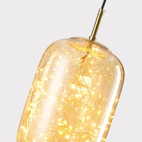 Lewi 10 Watt 3000K Eskitme Bal Camlı Tekli Peri Led Sarkıt Avize