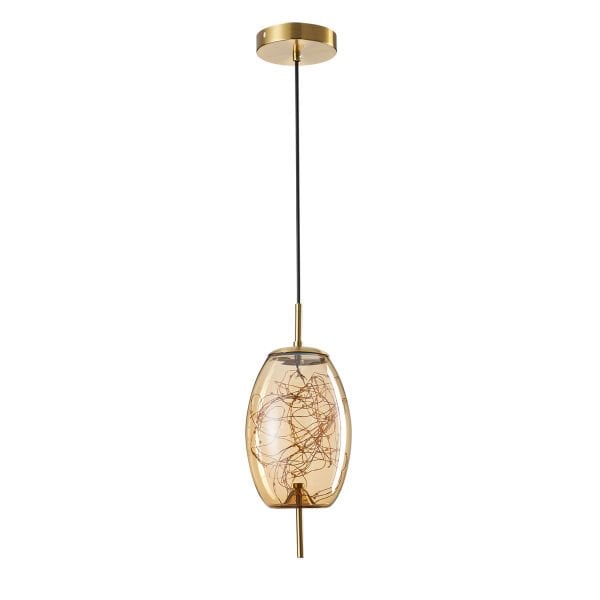 Jasper 10 Watt 3000K Eskitme Bal Camlı Tekli Peri Led Sarkıt Avize