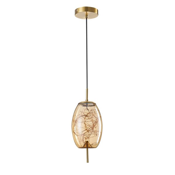 Jasper 10 Watt 3000K Eskitme Bal Camlı Tekli Peri Led Sarkıt Avize