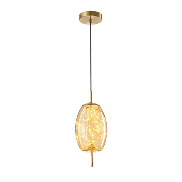 Jasper 10 Watt 3000K Eskitme Bal Camlı Tekli Peri Led Sarkıt Avize