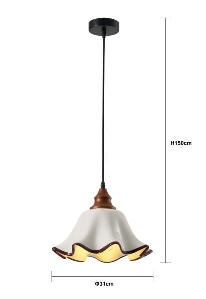 Albie Seramik Tekli Modern Koridor, Mutfak Sarkıt Avize