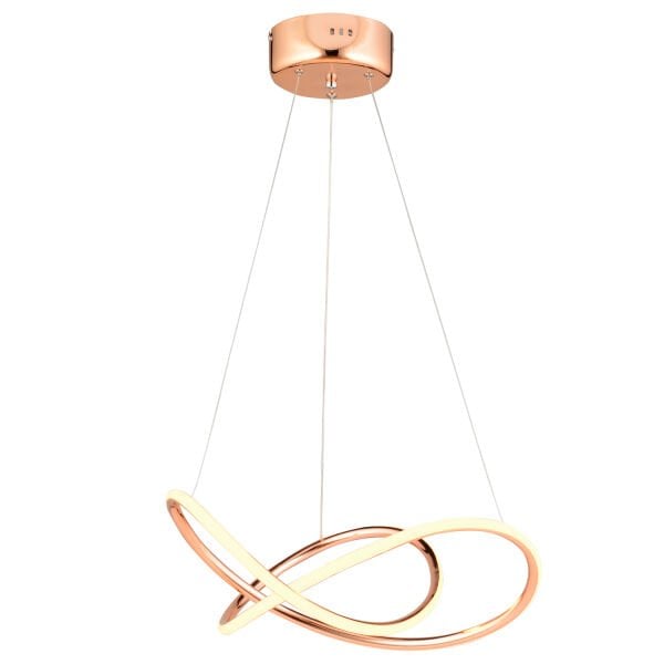 Belina Rose Gold Sarkıt 48 Watt Sarkıt Ofis Avizeleri 3 Renkli Ledli Modern Mutfak Banyo Led Salon Sarkıt Avize