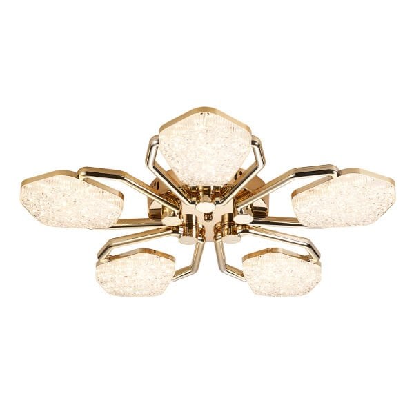 Matiz 5'li Gold 80 Watt Plafonyer 3 Renkli Led Avize