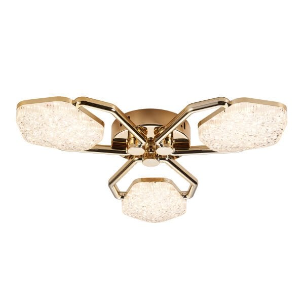 Matiz 3'lü Gold 48 Watt Plafonyer 3 Renkli Led Avize