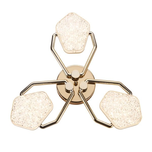 Matiz 3'lü Gold 48 Watt Plafonyer 3 Renkli Led Avize