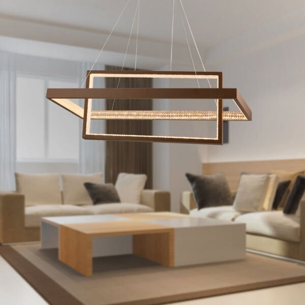 Belva Siyah Sarkıt 84 Watt Sarkıt 3 Renkli Ledli Modern Mutfak Led Salon Sarkıt Avize