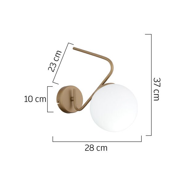 Mildred Tekli Eskitme Duvar Lambası Yatak Odası-Yatak Başı-Banyo İçin Modern Aplik