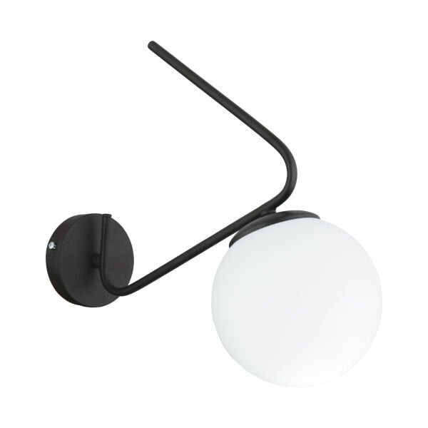 Mildred Siyah Duvar Lambası Yatak Odası-Yatak Başı-Banyo İçin Modern Aplik