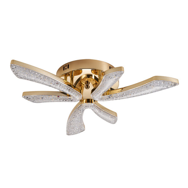 Quinn 6'lı Gold 48 Watt Plafonyer 3 Renkli Led Avize