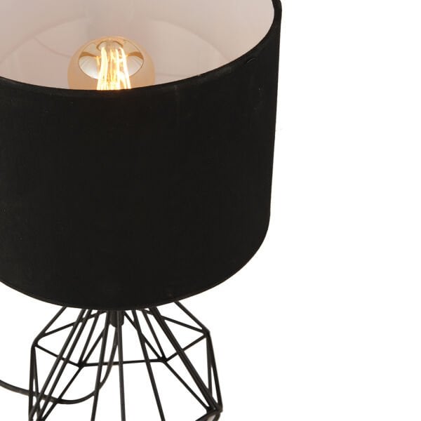 Bien Siyah Modern Tasarım Salon-Oturma Odası Retro Abajur