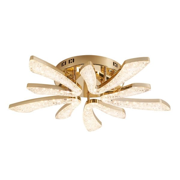 Quinn 10'lu Gold 80 Watt Plafonyer 3 Renkli Led Avize