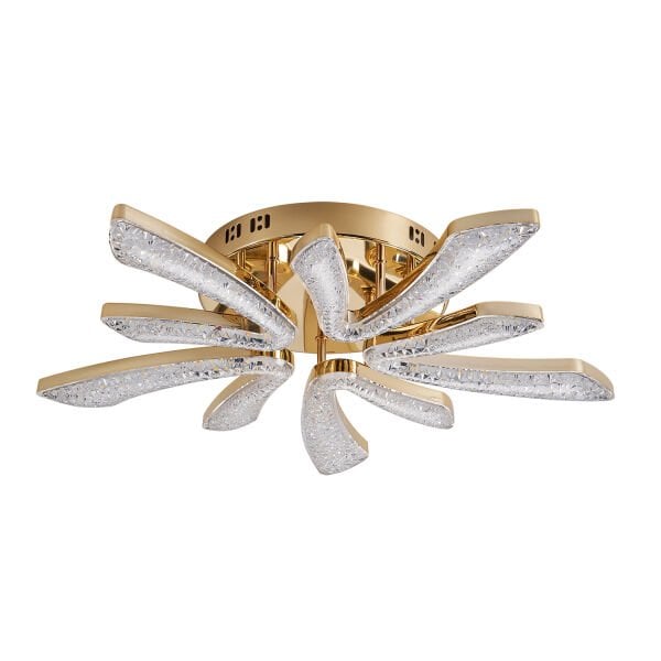 Quinn 10'lu Gold 80 Watt Plafonyer 3 Renkli Led Avize