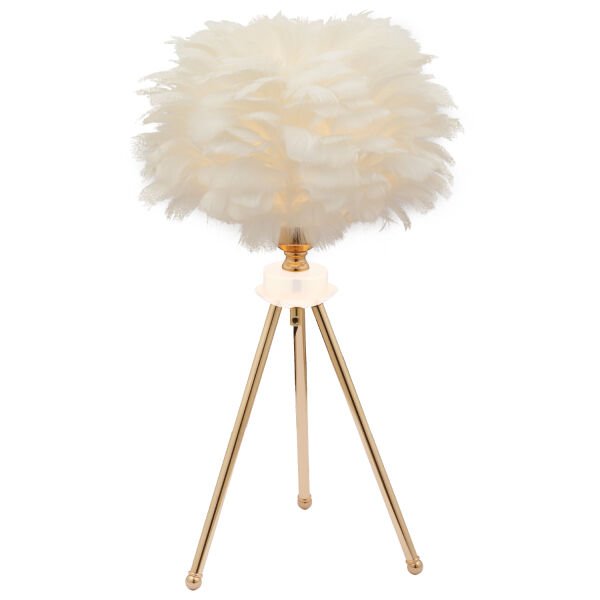 BELİNAY GOLD ABAJUR  Masa Lambası Modern Tasarım -Yatak Odası-Salon Abajur