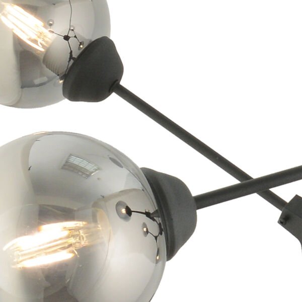 BÜRKE 6LI AVİZE SİYAH Modern Koridor Yatak Odası Salon Avize