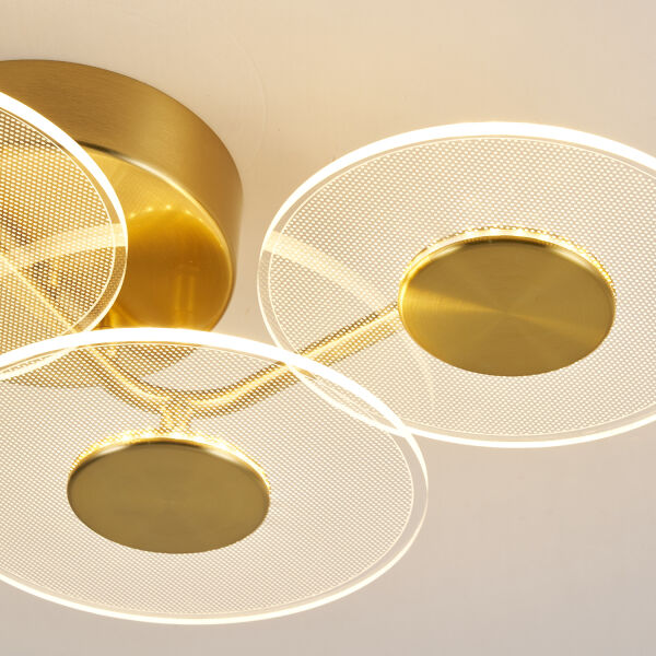 Callista 4'lü Gold 12 Watt Plafonyer 3 Renkli Led Avize