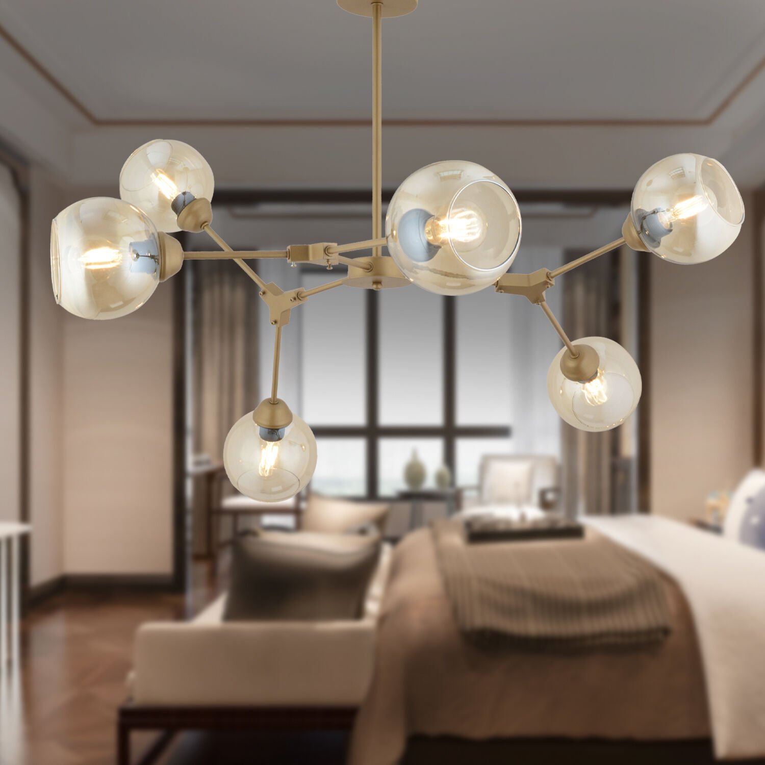 BÜRKE 6LI AVİZE ESKİTME Modern Koridor Yatak Odası Salon Avize