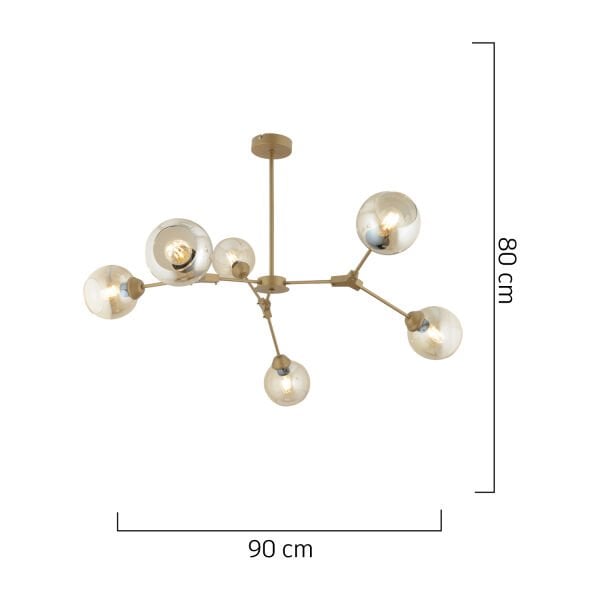 BÜRKE 6LI AVİZE ESKİTME Modern Koridor Yatak Odası Salon Avize
