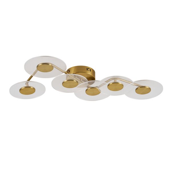 Callista 6'lı Gold 18 Watt Plafonyer 3 Renkli Led Avize