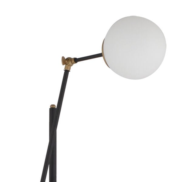 Thunder Siyah Eskitme Metal Kafe Restoran, Salon, Oturma Odası Köşe Lambader