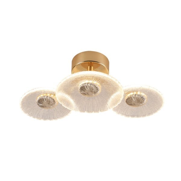 Darra 3'Lü Gold 9 Watt Plafonyer 3 Renkli Led Avize