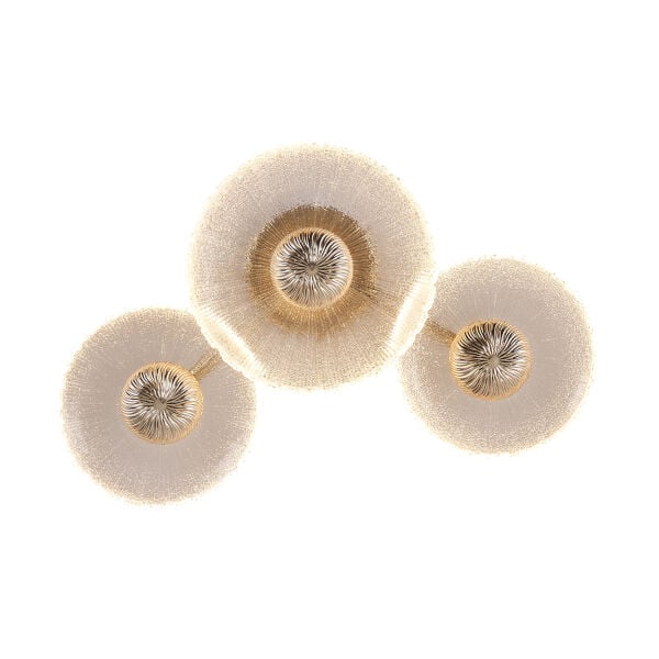 Darra 3'Lü Gold 9 Watt Plafonyer 3 Renkli Led Avize