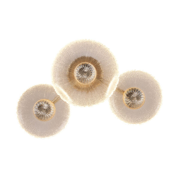 Darra 3'Lü Gold 9 Watt Plafonyer 3 Renkli Led Avize