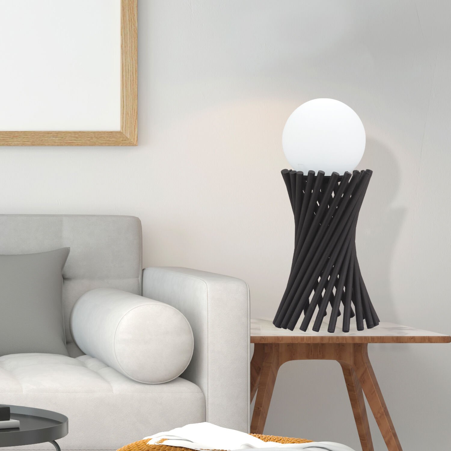 Jessore Siyah Metal Yatak Odası, Oturma Odası, Salon Abajur