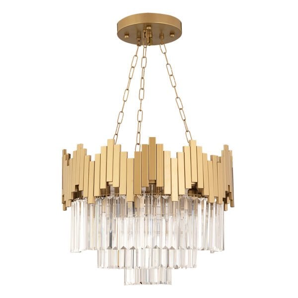 Navona Eskitme  Kristalli, Taşlı Modern Tasarım Kristal Salon Avize