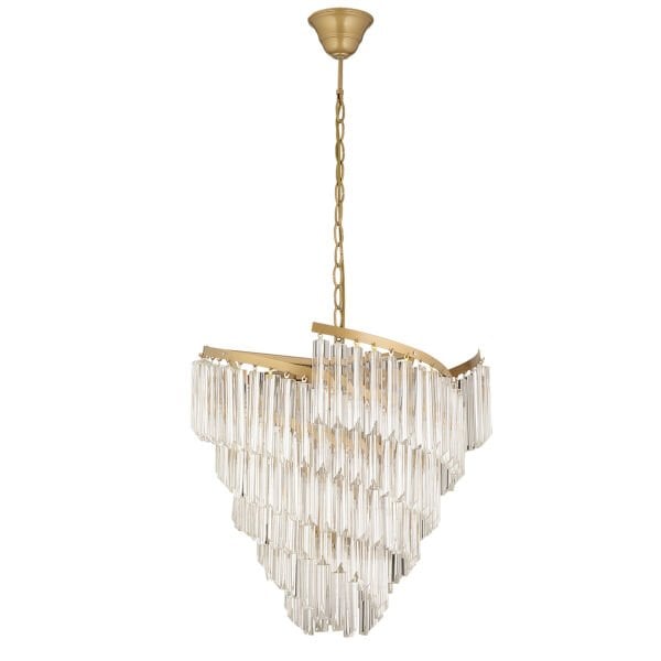 Arizona Eskitme  Kristalli, Taşlı Modern Tasarım Kristal Salon Avize