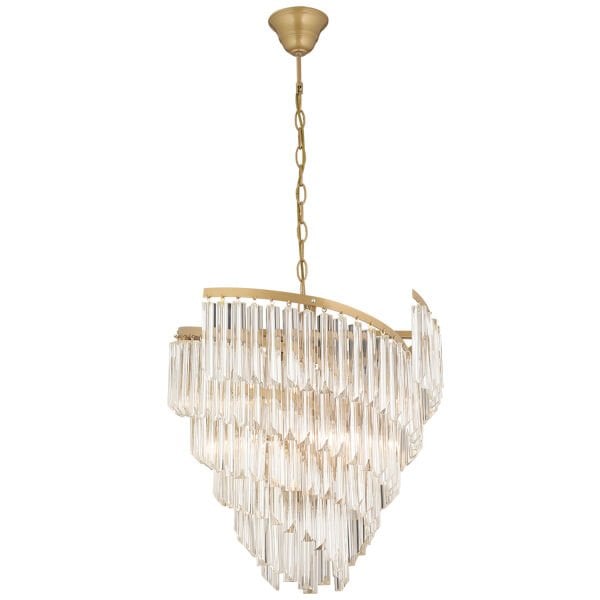 Arizona Eskitme  Kristalli, Taşlı Modern Tasarım Kristal Salon Avize