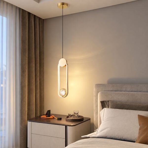 Beckett Tekli 12 Watt Gold Sarkıt 3 Renkli Led Avize