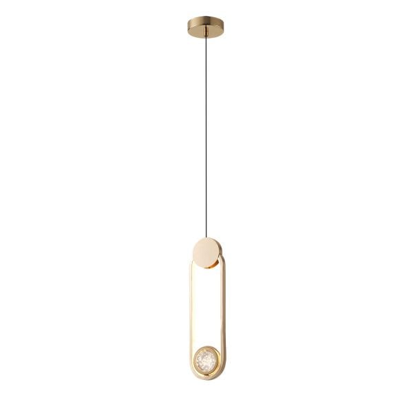 Beckett Tekli 12 Watt Gold Sarkıt 3 Renkli Led Avize