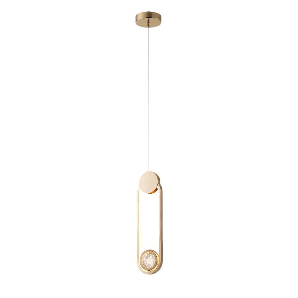 Beckett Tekli 12 Watt Gold Sarkıt 3 Renkli Led Avize