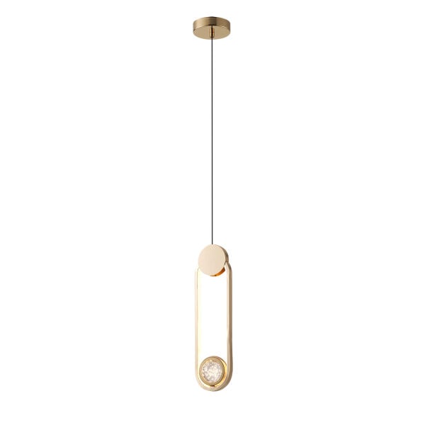 Beckett Tekli 12 Watt Gold Sarkıt 3 Renkli Led Avize
