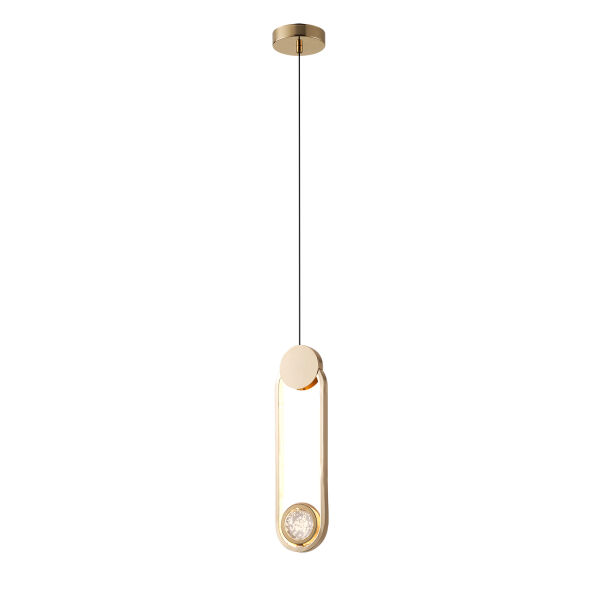 Beckett Tekli 12 Watt Gold Sarkıt 3 Renkli Led Avize