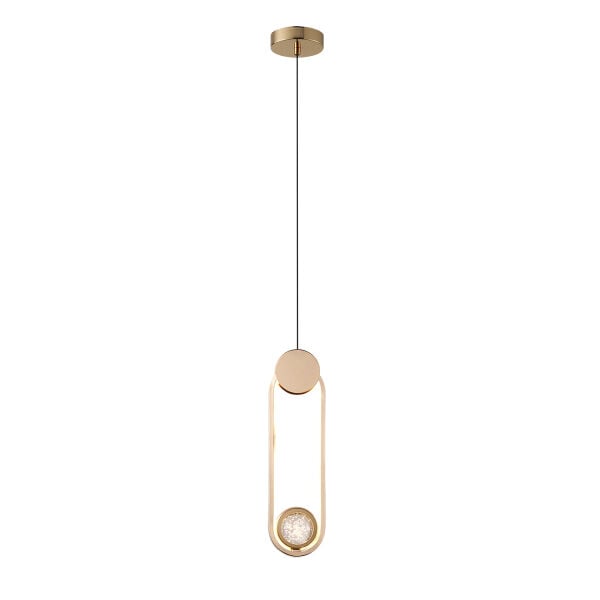 Beckett Tekli 12 Watt Gold Sarkıt 3 Renkli Led Avize