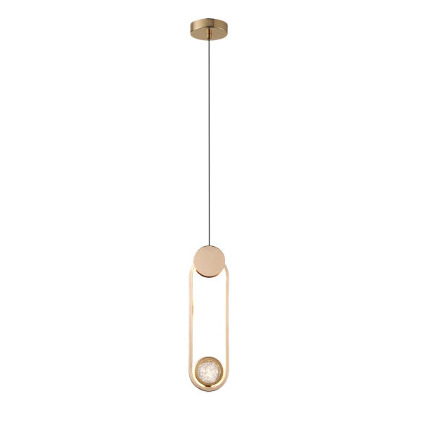 Beckett Tekli 12 Watt Gold Sarkıt 3 Renkli Led Avize
