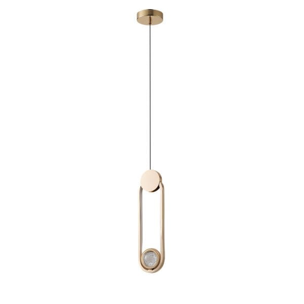 Beckett Tekli 12 Watt Gold Sarkıt 3 Renkli Led Avize