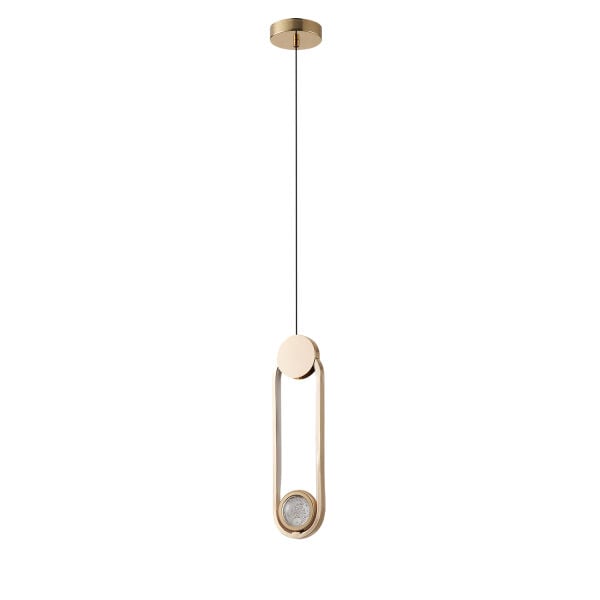 Beckett Tekli 12 Watt Gold Sarkıt 3 Renkli Led Avize