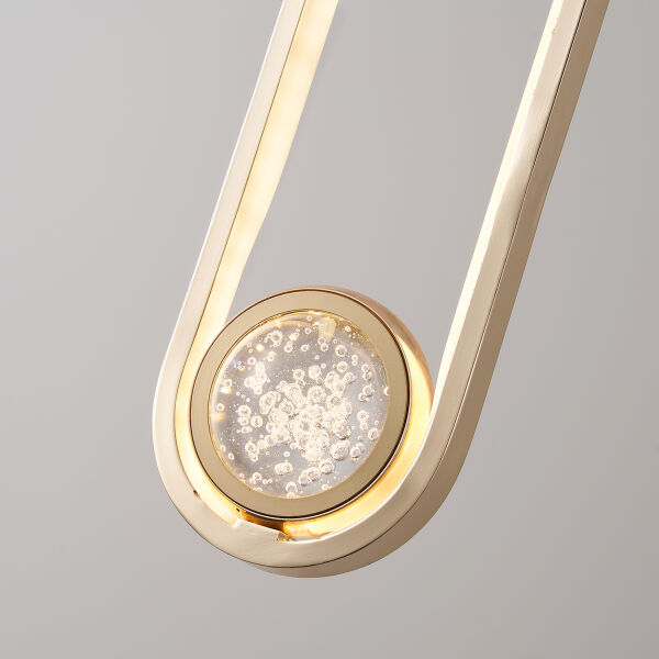 Beckett Tekli 12 Watt Gold Sarkıt 3 Renkli Led Avize