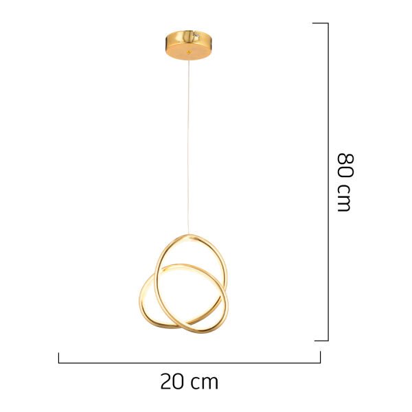 Castle Gold Sarkıt 30 Watt Sarkıt 3 Renkli Ledli Modern Mutfak Banyo Led Salon Sarkıt Avize